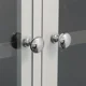 Tiradores metal cromado plateado para puertas interiores