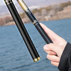 Caña telescópica de carbono ultraligera para pesca en hielo