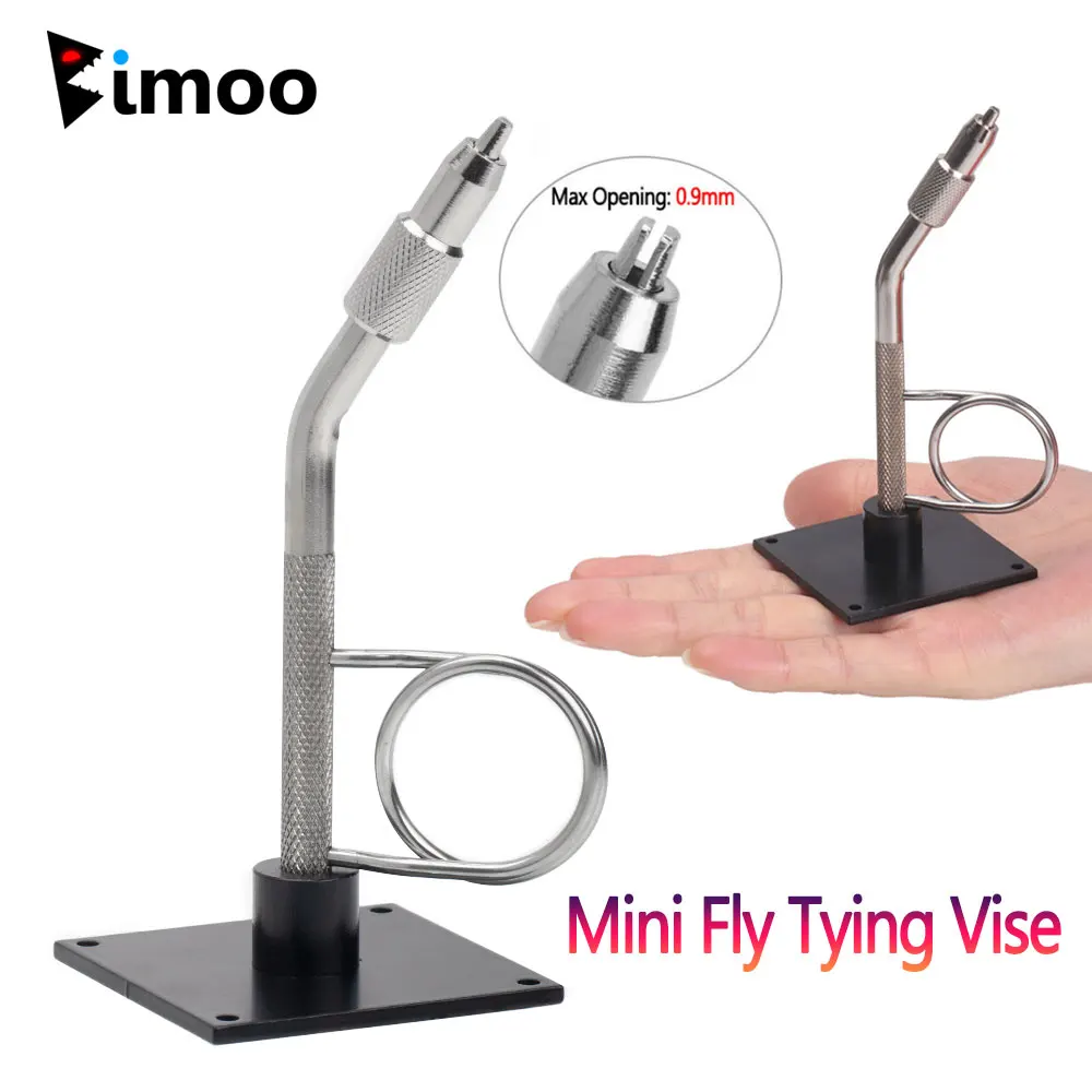 Mini herramienta de atado de moscas con base de acero endurecido