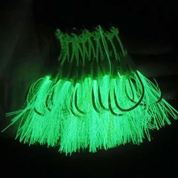 Anzuelos assist dobles luminosos de acero al carbono para slow jigging
