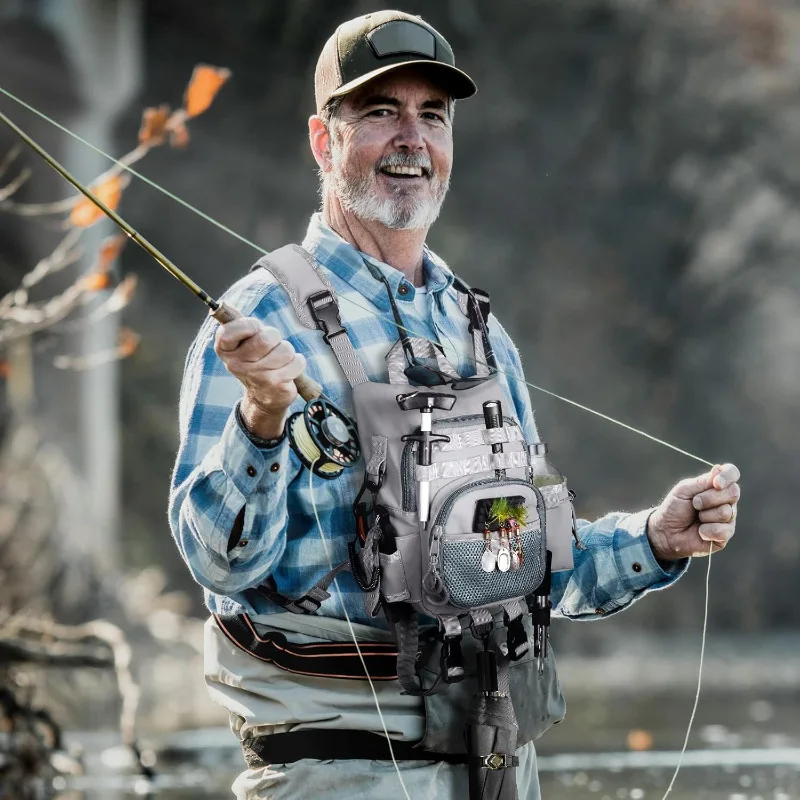 Bolsa de pecho ligera para pesca con mosca con acceso rápido - imagen 5