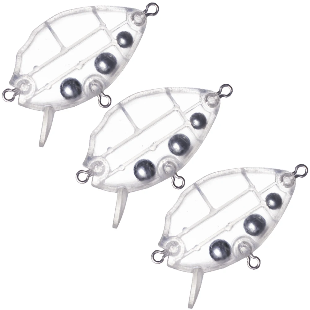 Crankbait plano sin pintar con sonajero