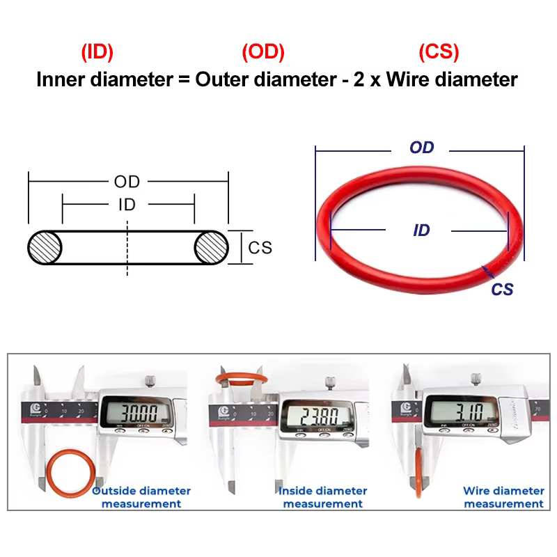 Junta tórica VMQ roja 3 mm – Reparación pesca agua salada - imagen 2