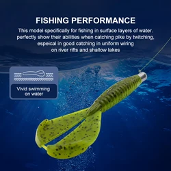 ESFISHING Vinilo Doble Cola 90mm – Cebo Cangrejo para Carpa