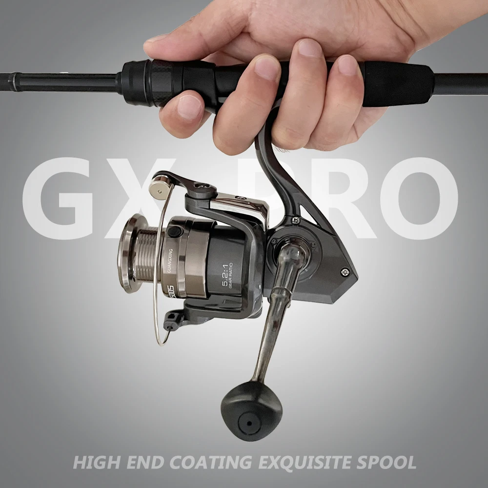 Carrete Baitcast GX totalmente metálico arrastre suave para lucio