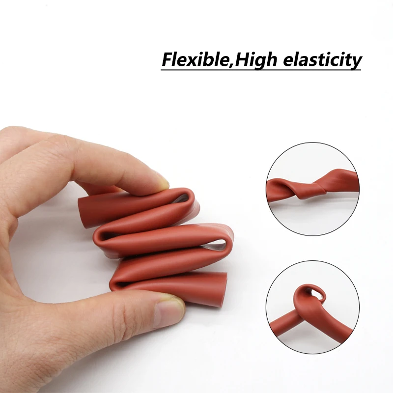 Tubo termorretráctil de silicona rojo, resistente al calor - imagen 2