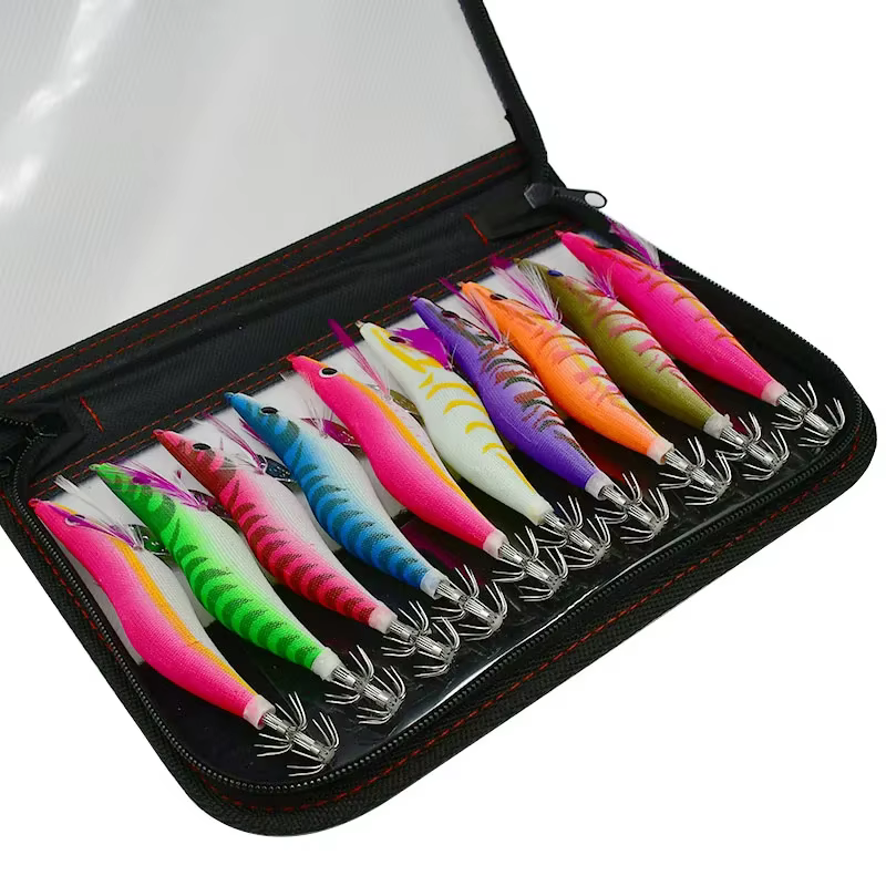 Señuelo del calamar luminoso con ojos 3D – Jig de plomo para pesca - imagen 2