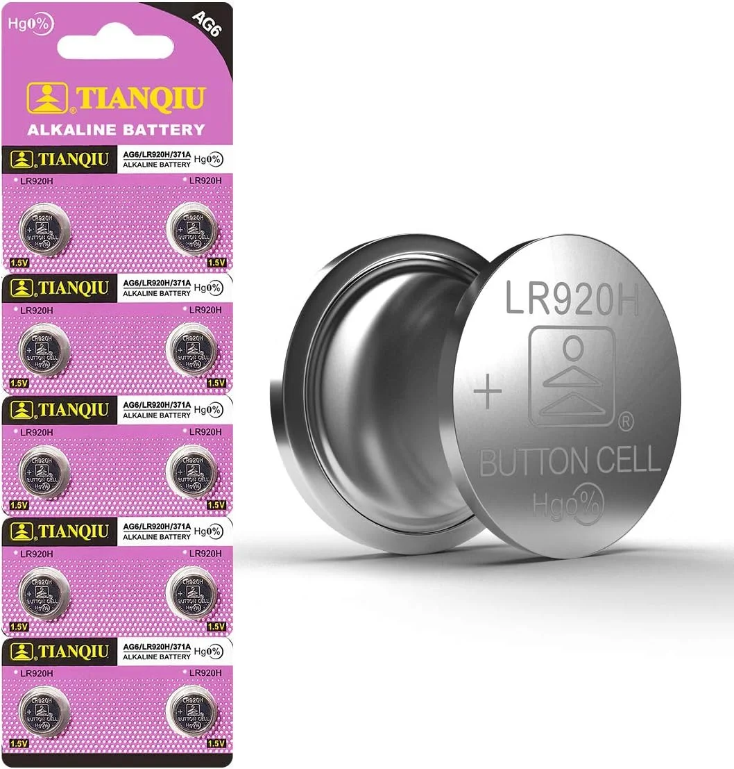 Batería alcalina de reloj AG6 TIANQIU – 1,55 V - imagen 3