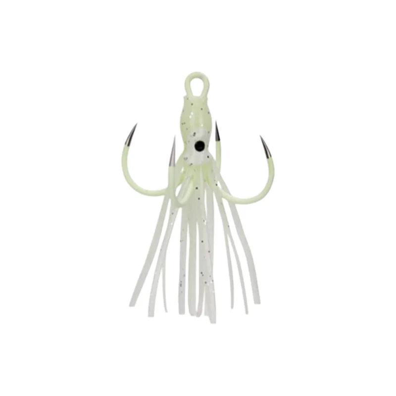 SWOLFY señuelo luminoso pulpo y calamar con faldón de silicona - imagen 5