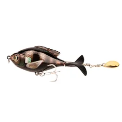 Señuelo Topwater 9,5 cm cola giratoria