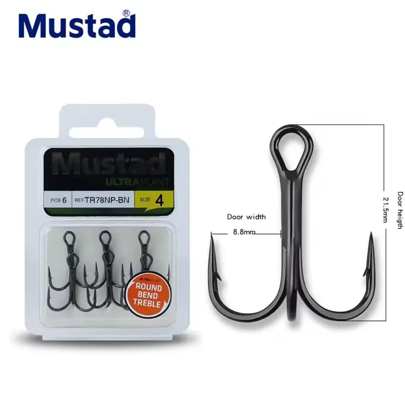 Anzuelo Mustad TR78NP‑BN vista frontal