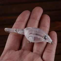 Crankbait flotante sin pintar Dr.Holife – sonajeros, blanco