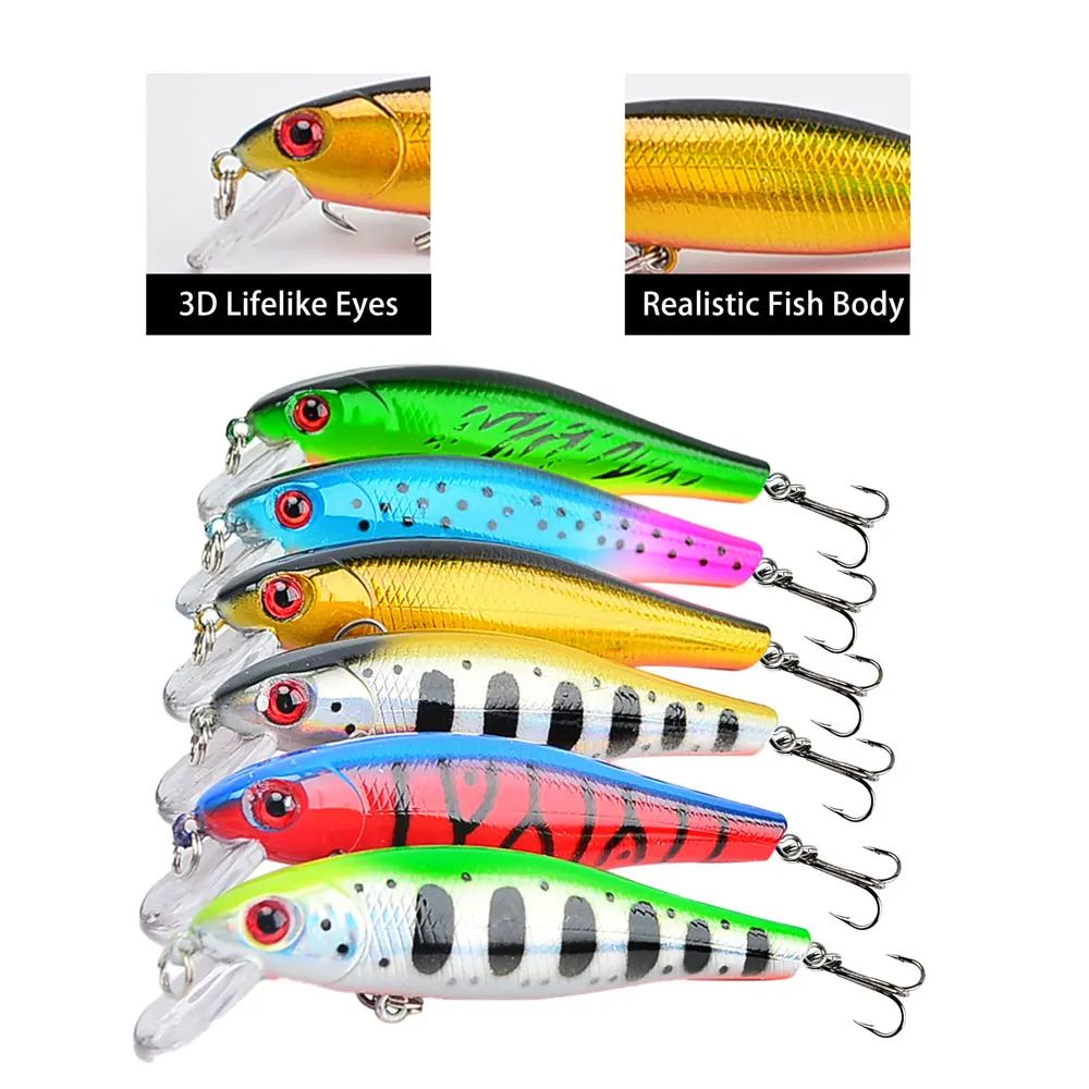 Señuelo Crankbait con ojos 3D – Jig plástico - imagen 2