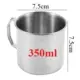 Taza de camping de acero inoxidable con asa plegable para exteriores - imagen 3