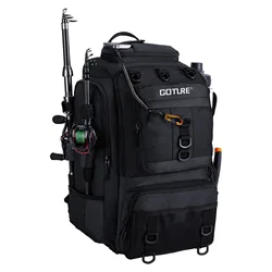 Mochila de Pesca Goture con Nevera Aislada y Soportes para Cañas