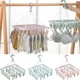 Colgador de ropa plegable multifuncional antiviento con clips - imagen 5