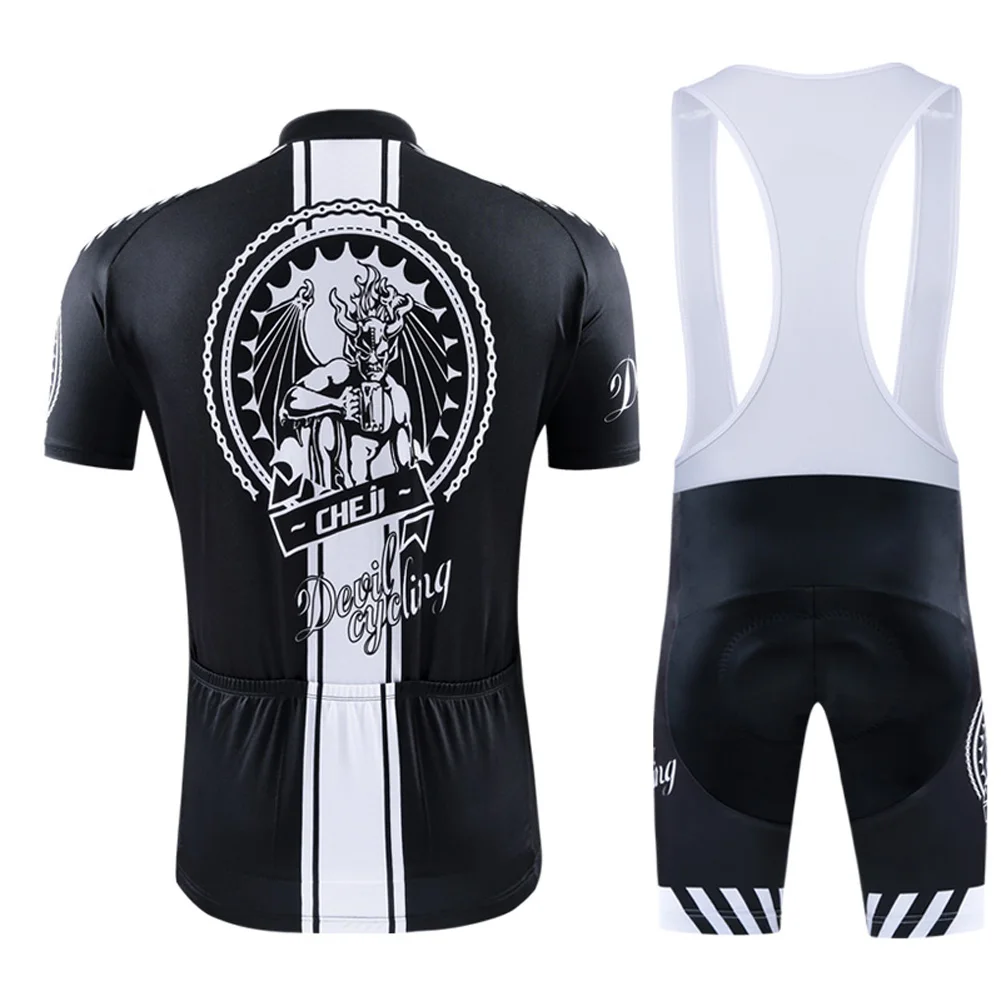 Jersey MTB de manga corta con culote acolchado de gel y tirantes - imagen 4