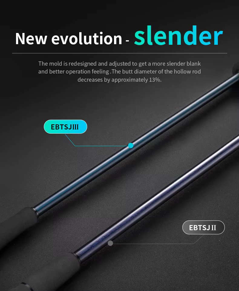 Caña de Jigging Lento Ecooda Black Thunder III – Alta Potencia - imagen 2