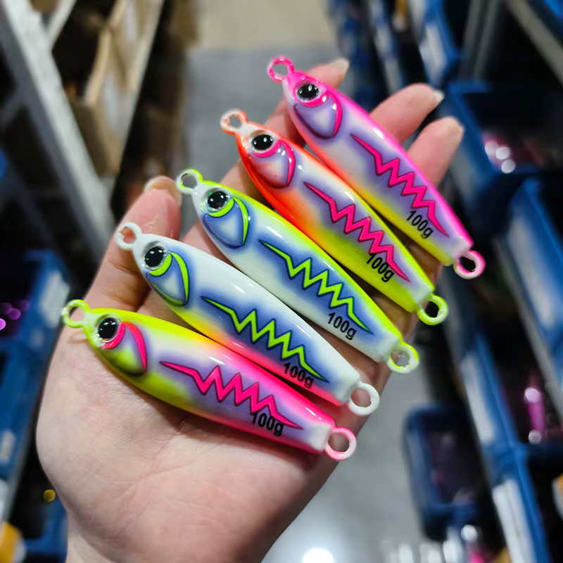 Jig Metálico Obsession J172 Caída Lenta con Brillo UV para Salada - imagen 5