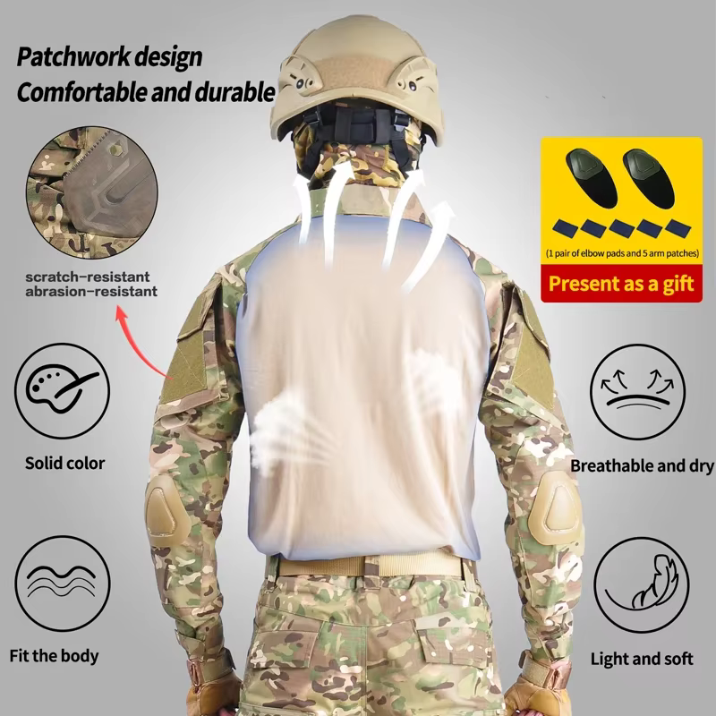 Conjunto de Pesca Táctico Camuflaje – Pantalón Cargo con Almohadillas - imagen 4