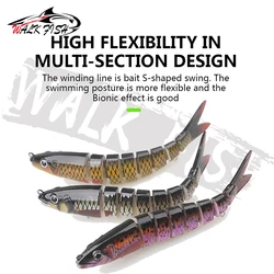 Señuelo articulado Swimbait Crankbait WALK FISH – agua dulce y salada