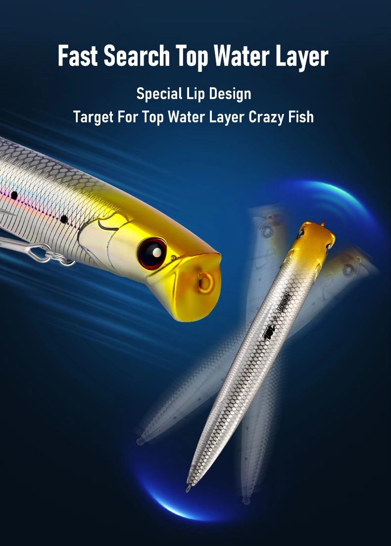 Anzuelo triple reforzado en detalle