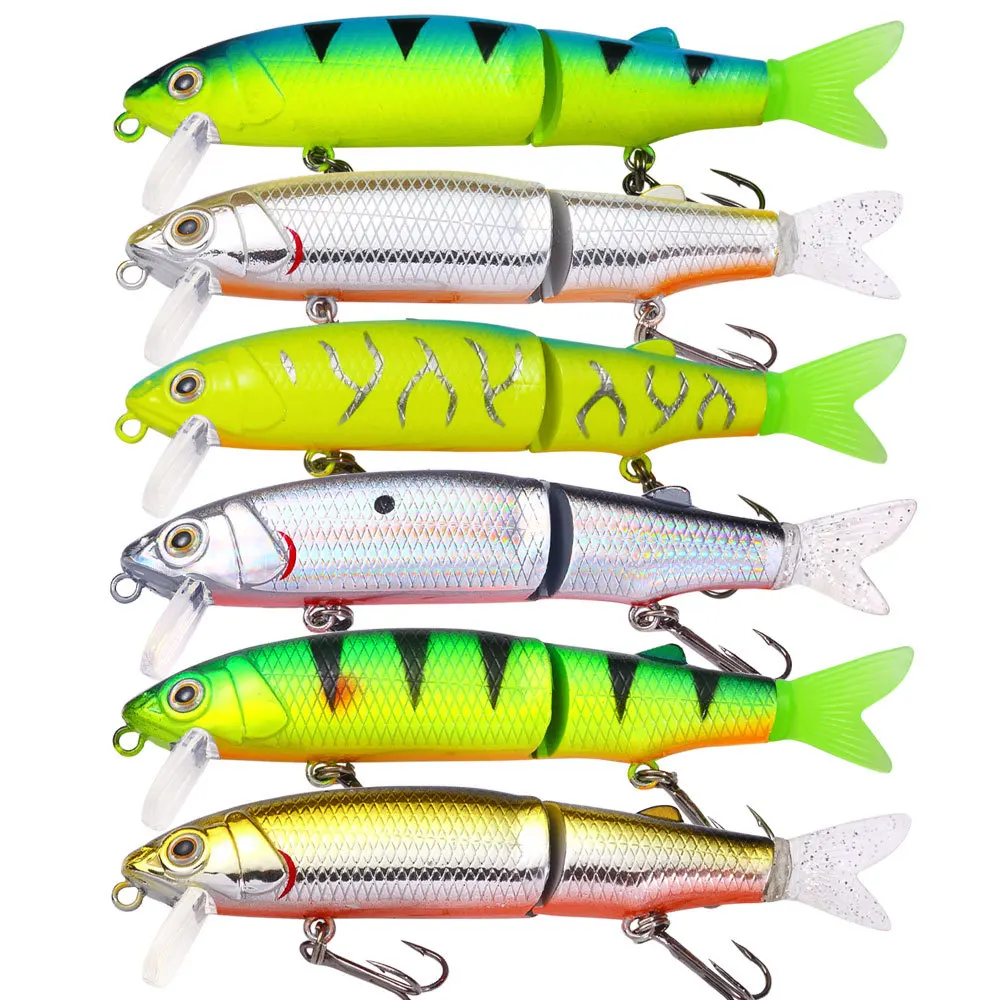 Señuelo swimbait minnow wobbler Jointbait duro para lucio