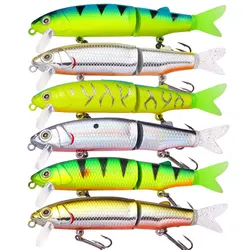 Señuelo swimbait minnow wobbler Jointbait duro para lucio