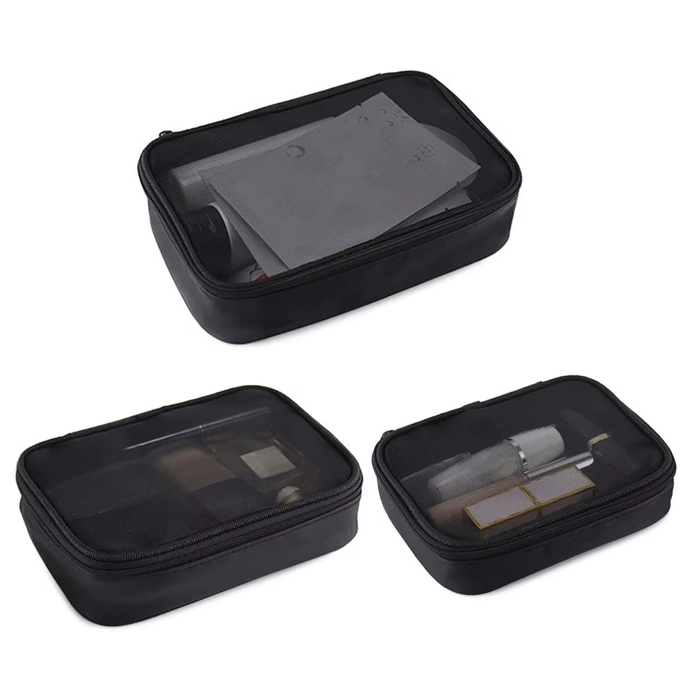 Bolsa de aseo transparente con cierre – Neceser cosméticos viaje - imagen 5