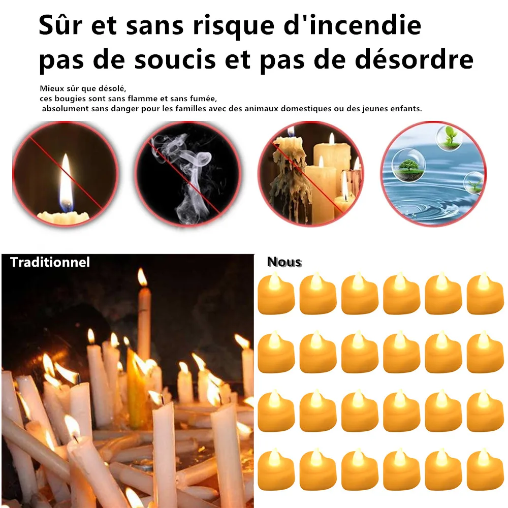 Señuelo LED recargable corazón para pesca nocturna - imagen 4