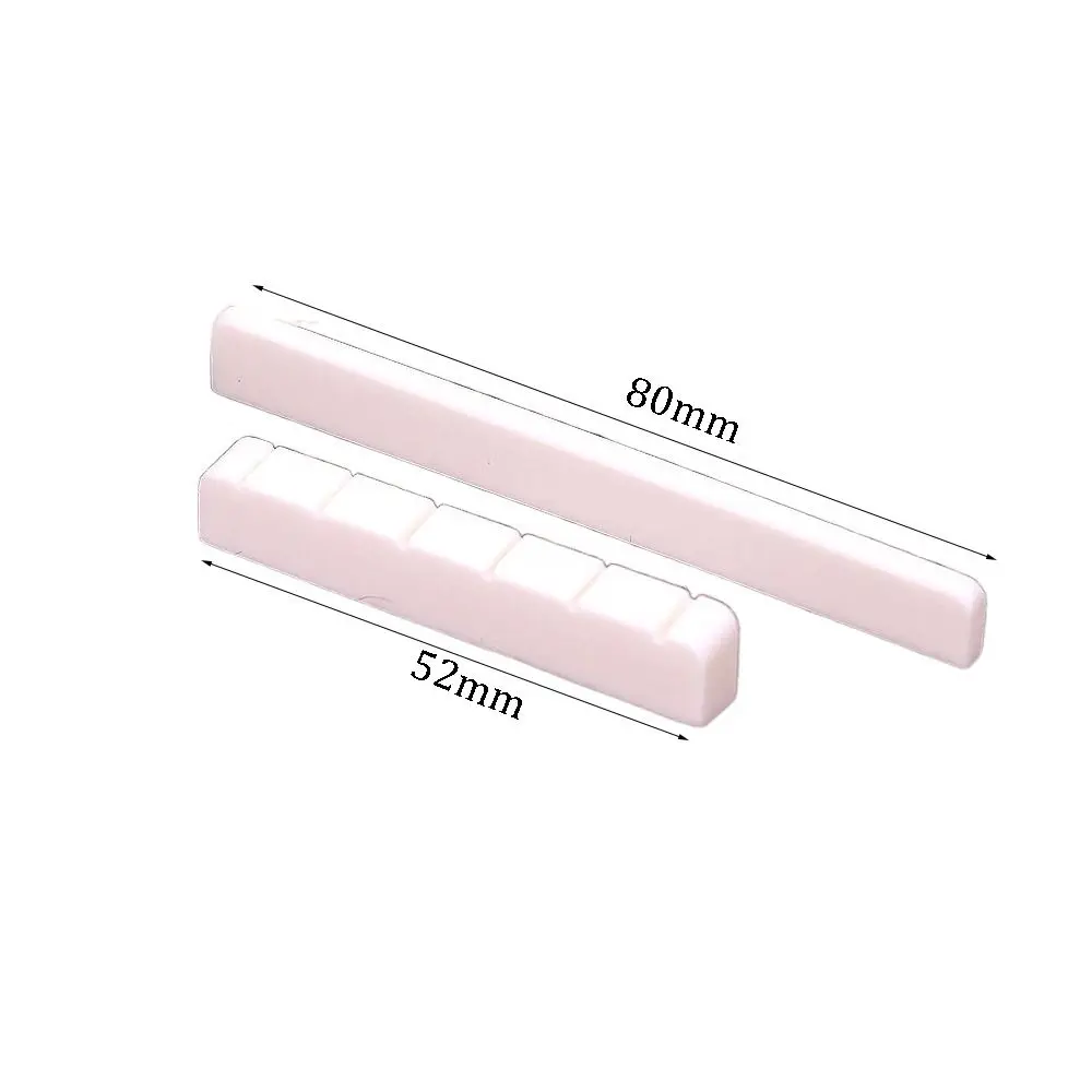 Ceja y puente de hueso blanco para guitarra clásica