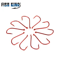 Fish King anzuelos para carpa – Acero al carbono con púas
