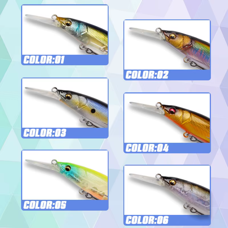 LETOYO Jerkbait Minnow Flotante para Lubina y Lucio - imagen 3
