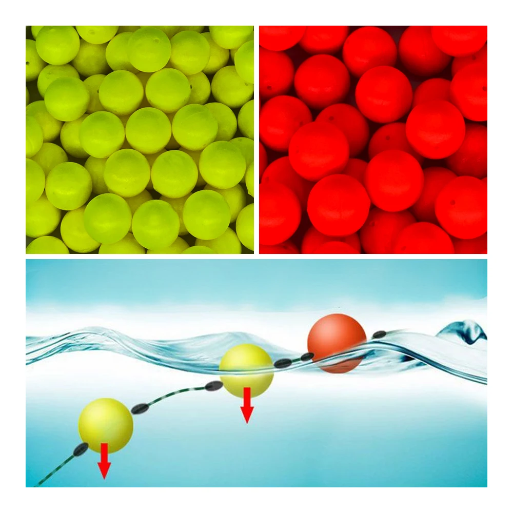 Bola flotante EPS en rojo y amarillo