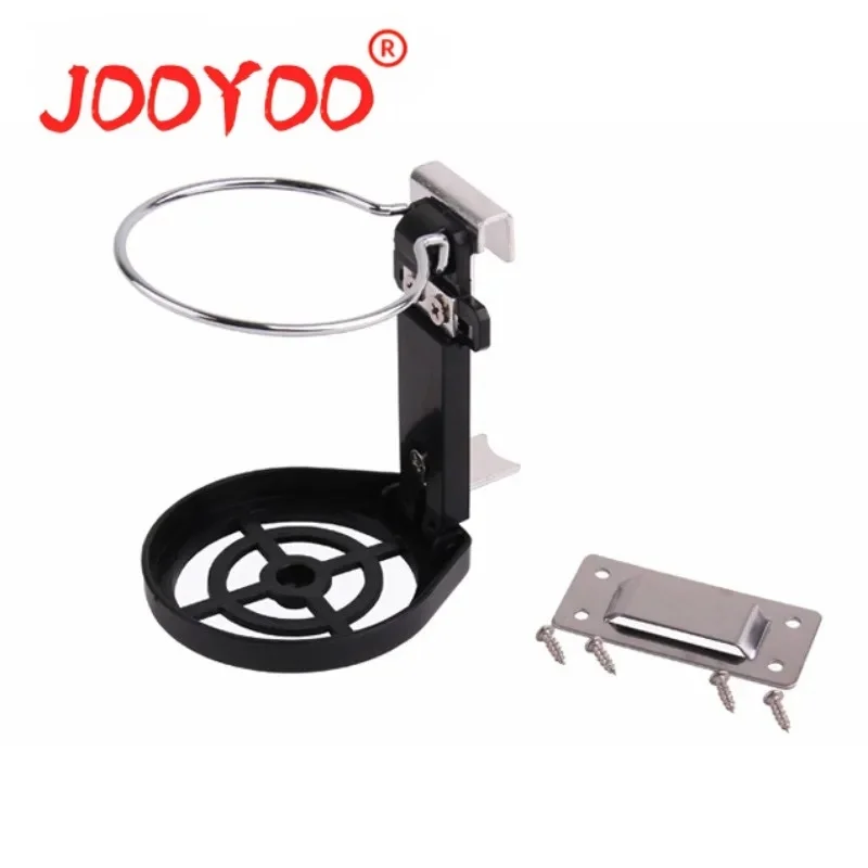 Soporte plegable para taza de pesca en aleación de aluminio negro
