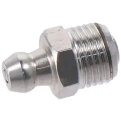 Boquillas de engrase rectas inox con rosca M6 M8 M10 plateado