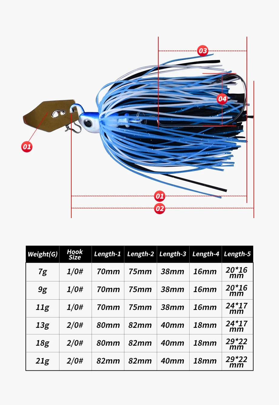 Señuelo giratorio wobbler para lucio y depredadores - imagen 4
