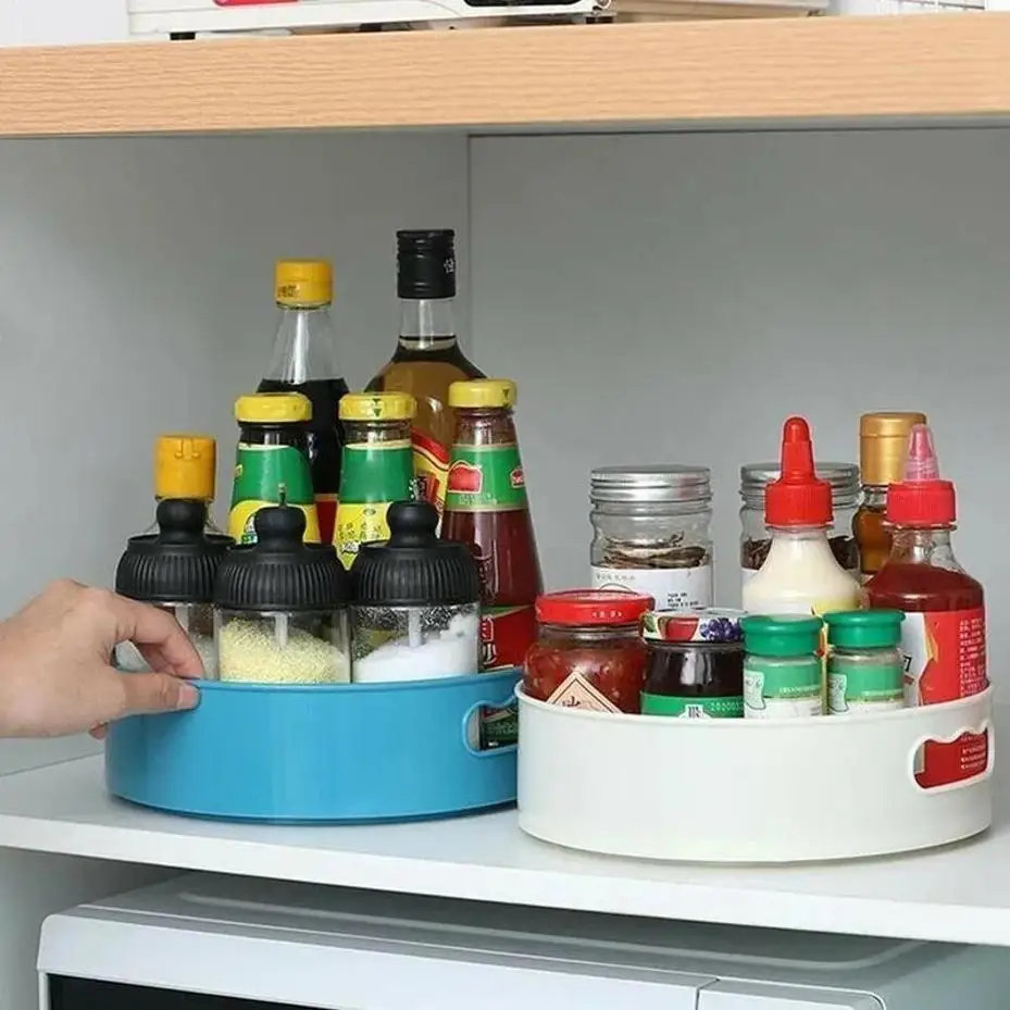 Bandeja giratoria de plástico con organizador para frutas y bocadillos - imagen 5