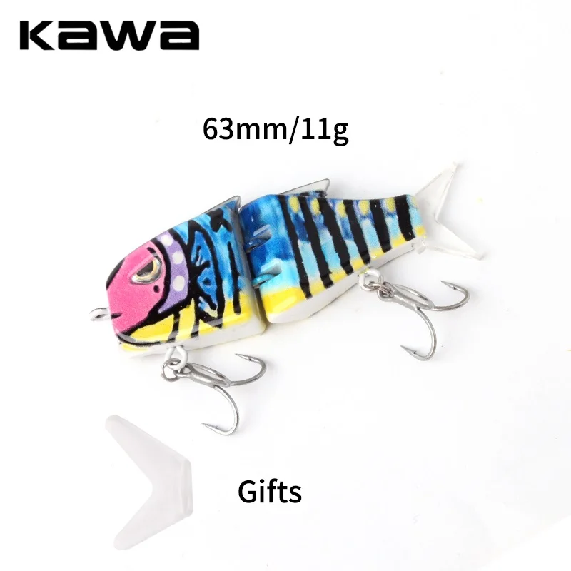 Kawa Swimbait 63mm 11g señuelo articulado realista para depredadores - imagen 2