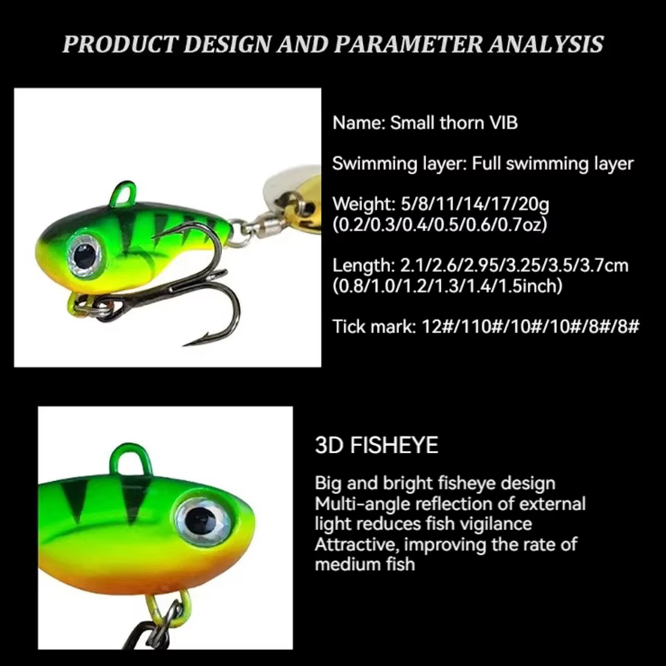 Walk Fish VIB – Señuelo artificial vibratorio con lentejuelas - imagen 2