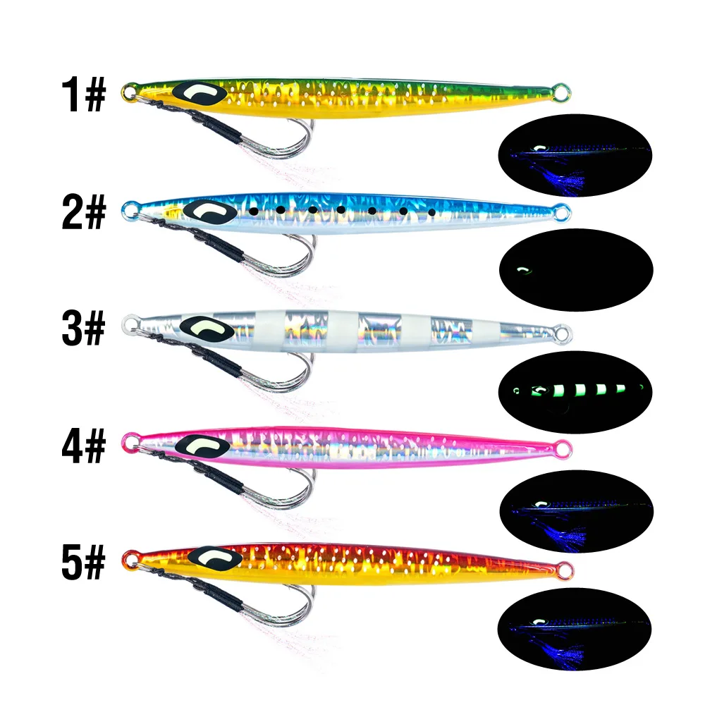 El señuelo LHFSH GEKIT Strike Jig en acción (lanzamiento y destello)