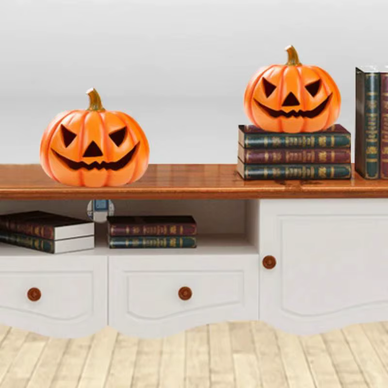 Figura de Calabaza de Resina para Halloween – Decoración del Hogar - imagen 5