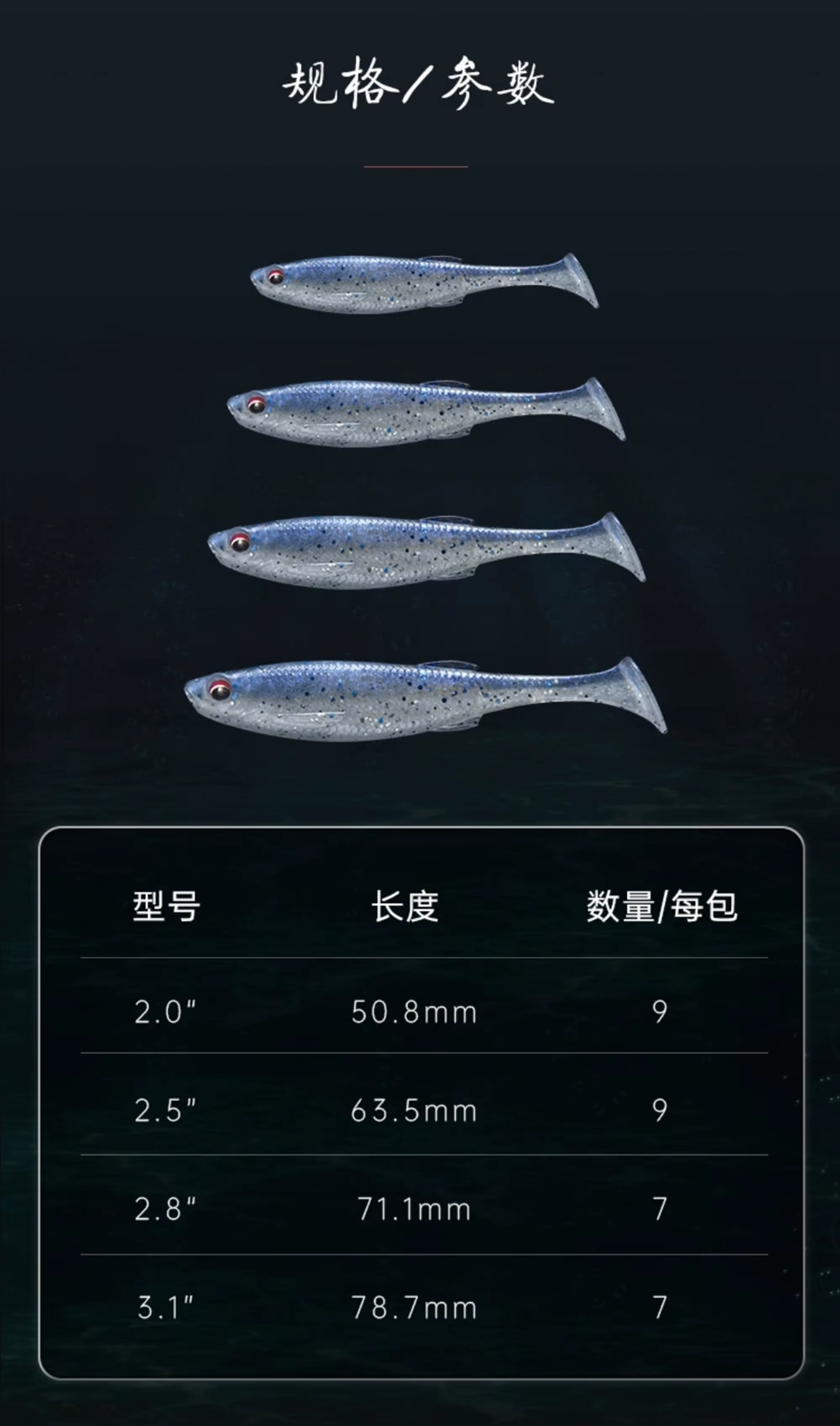 FISHANT Swimbait cola en T – Pez real 3D ojos silicona - imagen 5