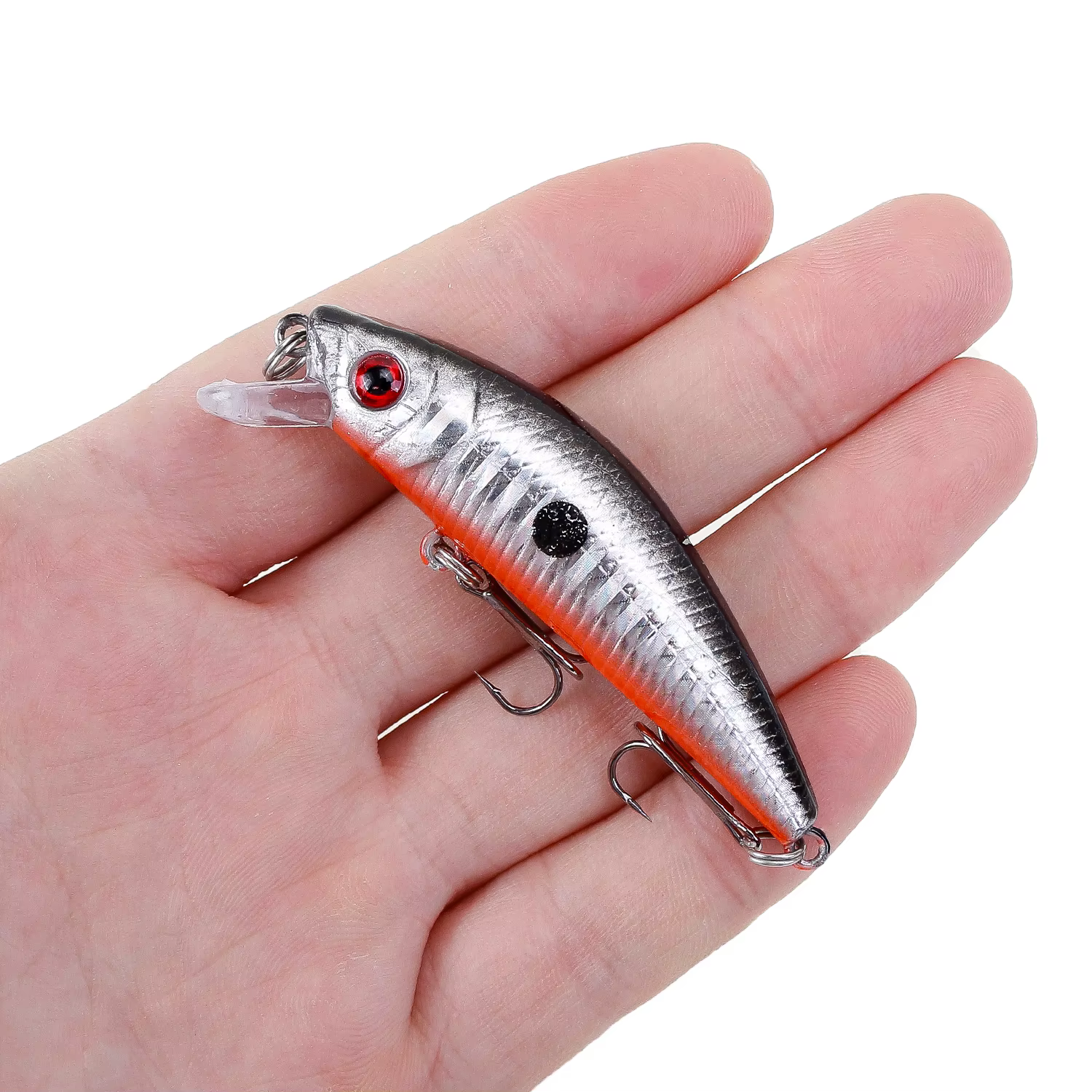 Señuelo minnow hundido para lubina y lucio con ojos 3D - imagen 2
