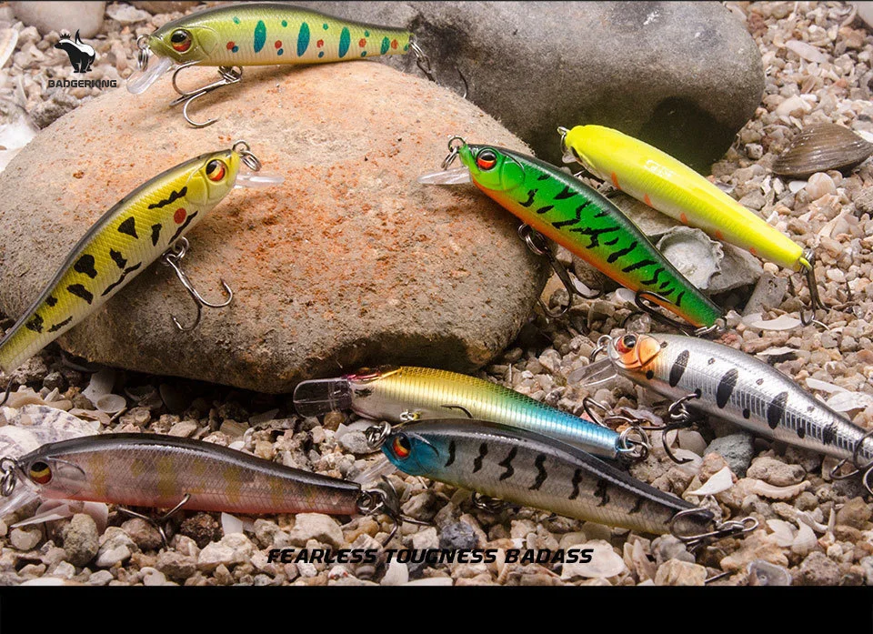 Jerkbait Badgerking 5,8g 7cm vista lateral