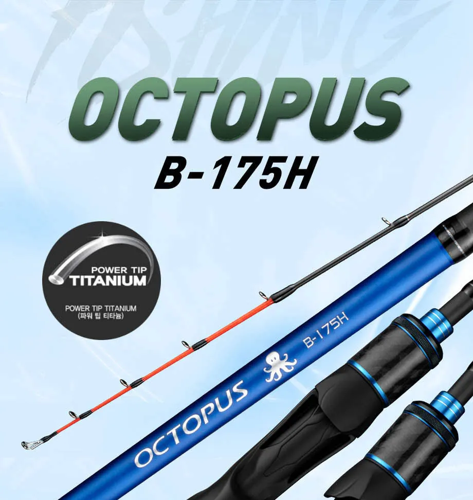 Caña de jigging JOHNCOO con detalle del carburo 30t