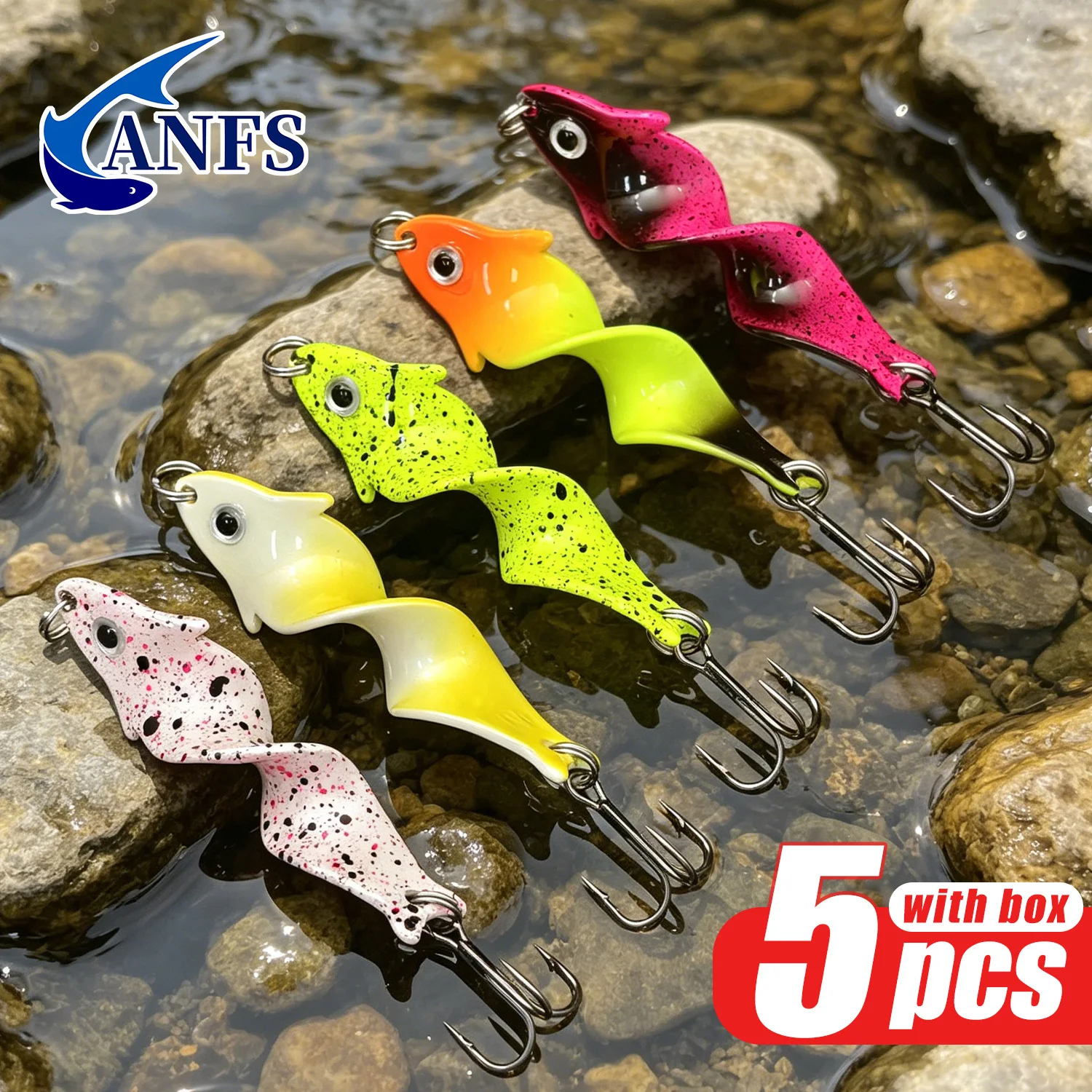Cuchara para trucha Mega Twist Blinker ANFS – señuelo metálico