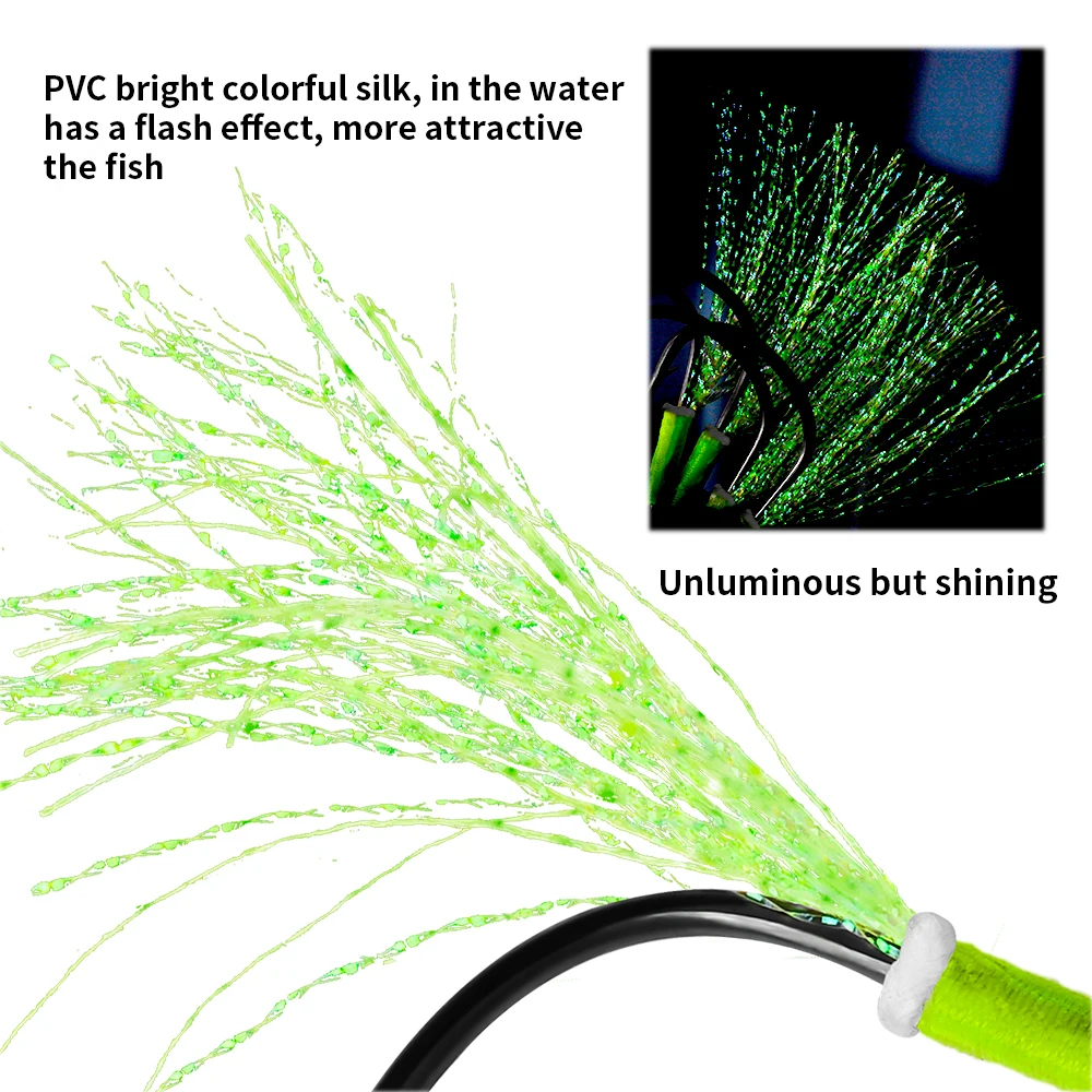PROBEROS Anzuelos Jigging de acero inoxidable con tubo y anillo sólido - imagen 4