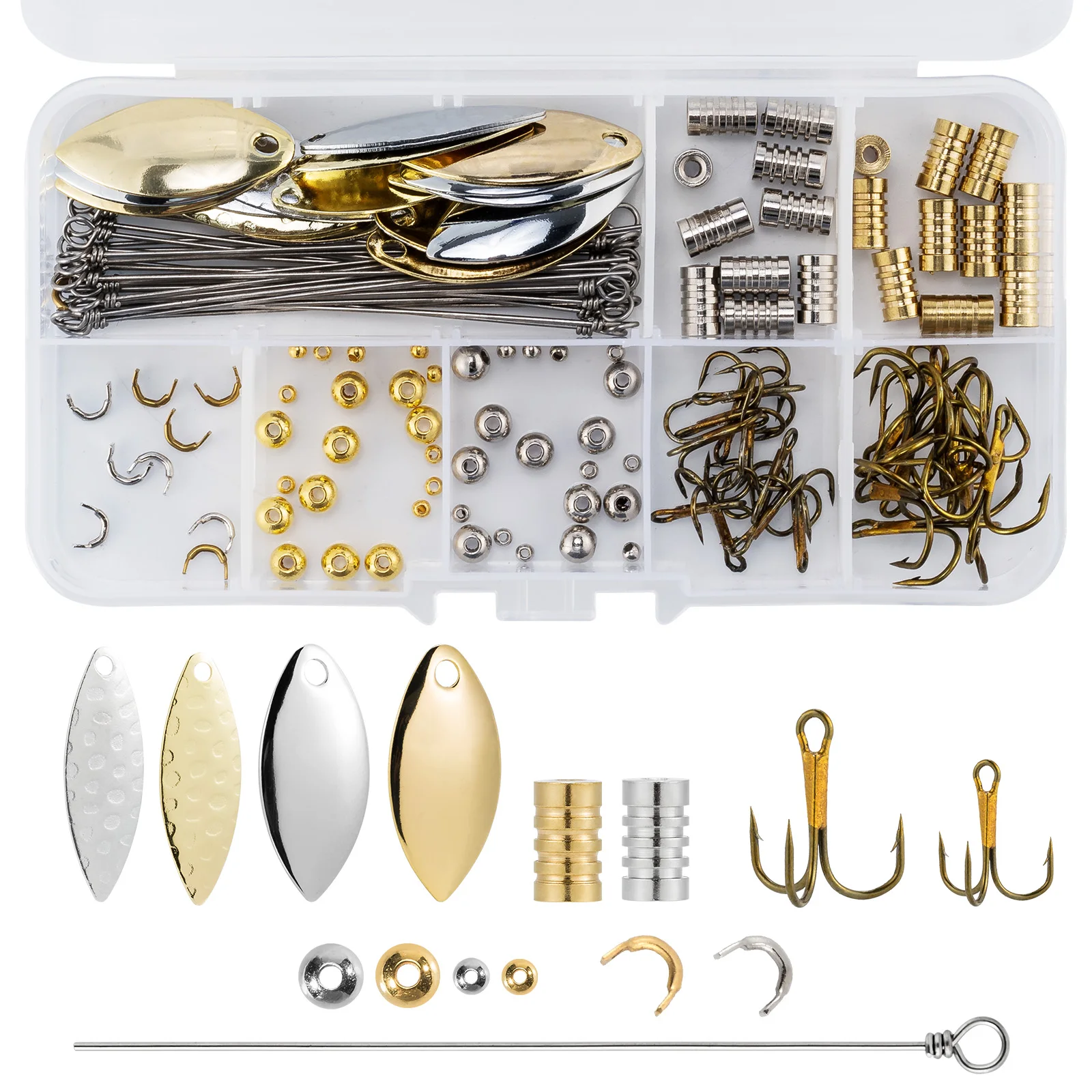 Spinnerbait kit de fabricacion para lubina y trucha