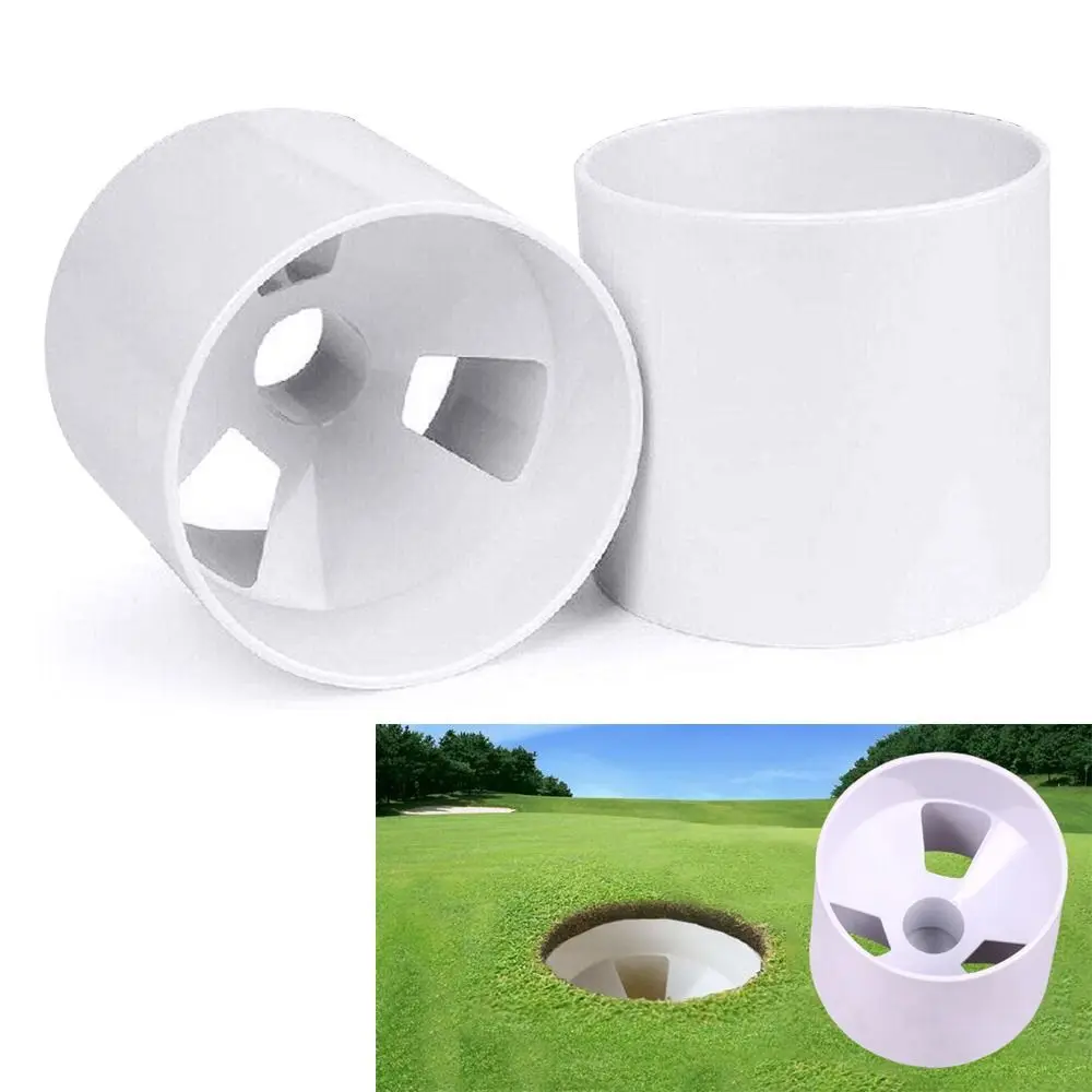 Taza con orificio para práctica de golf